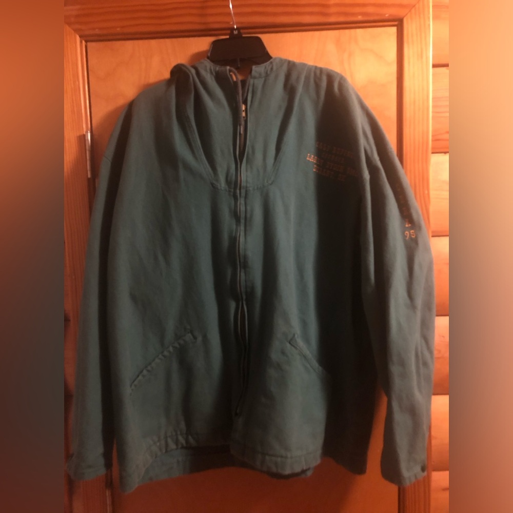 Vintage 1995 rodeo zip up canvas hoodie